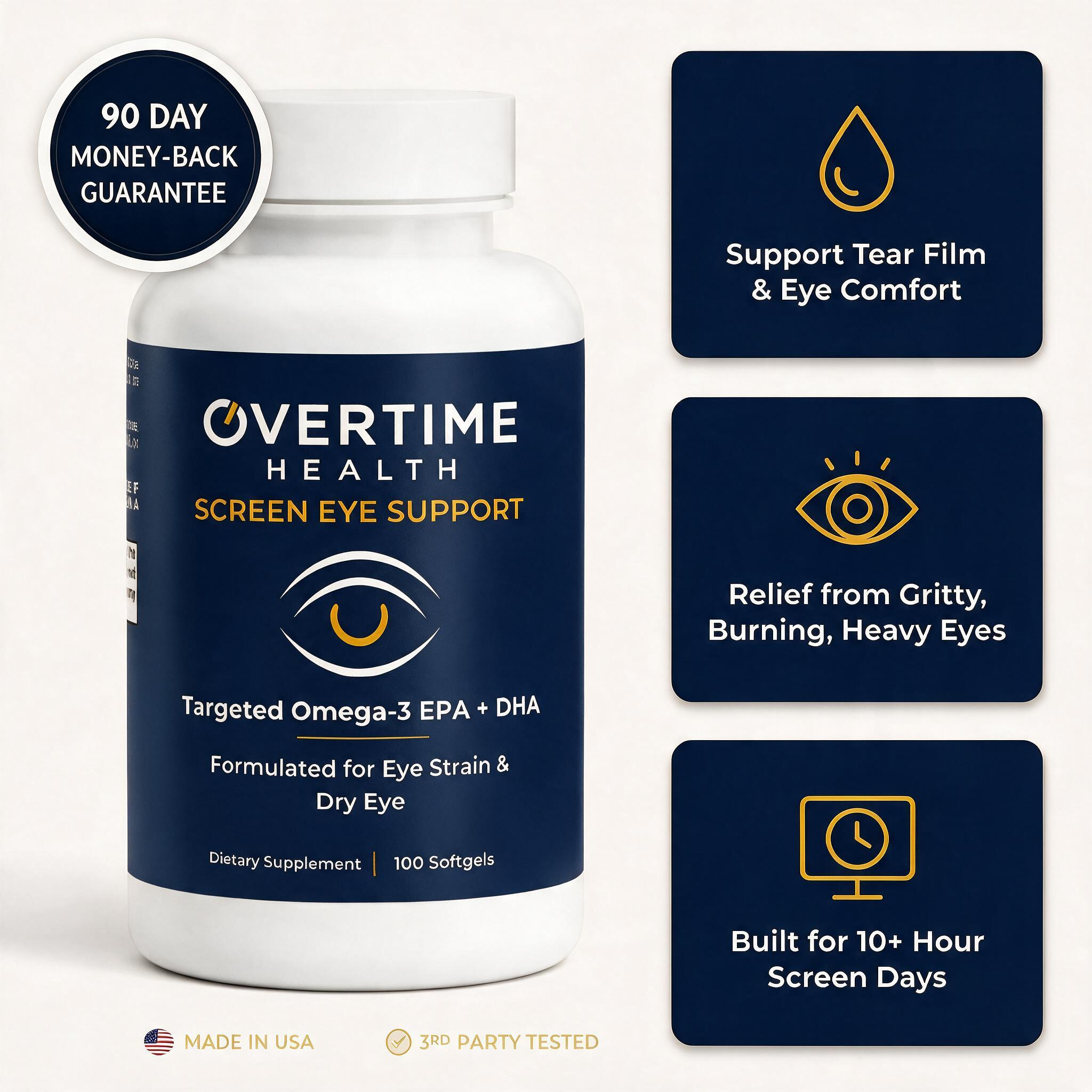Overtime Screen Eye Support